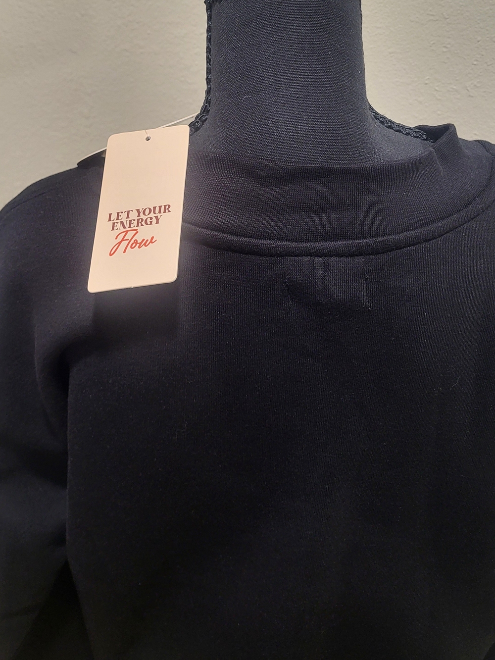 New Black "Bonita" Rhinestone Pullover V-neck Sweatshirt
